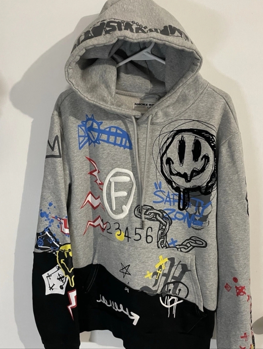 Smoke Rise Graffiti Hoodie Xl
